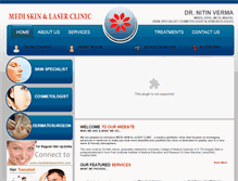 Tablet Screenshot of mediskinlaserclinic.com